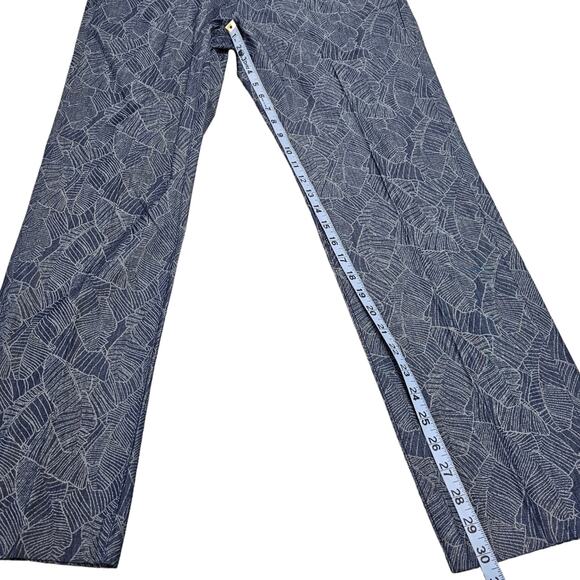 Bonobos Pants Mens Size 33 x 30 Slim Fit Blue Tropical Leaf Print Limited - Picture 15 of 16